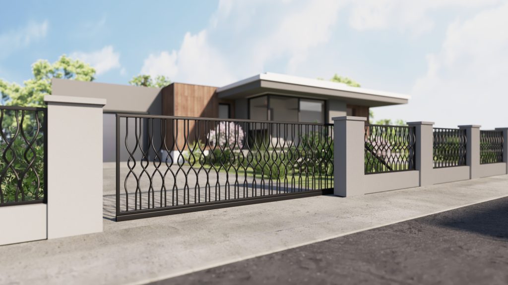 Brama przesuwna Silvia 615×135 cm - obrazek 2