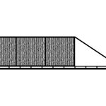 Brama przesuwna Maura 600×150 cm