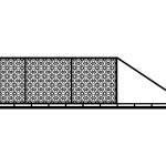 Brama przesuwna Gianna 600×150 cm