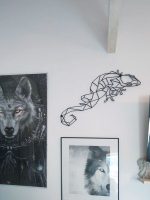 Dekoracja ścienna metalowa Gekon 53 cm - obrazek 2