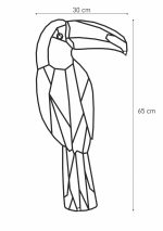 Dekoracja geometryczna metalowa Tukan 65 cm - obrazek 2