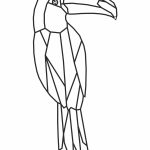 Dekoracja geometryczna metalowa Tukan 85 cm