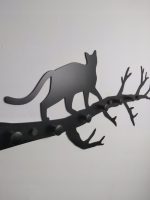 Wieszak metalowy ścienny Gałąź kot WIE122 80 cm - obrazek 2