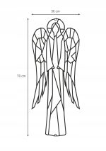 Dekoracja metalowa geometryczna Anioł 70 cm - obrazek 2