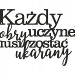 Dekoracja ścienna Każdy dobry uczynek 40 cm