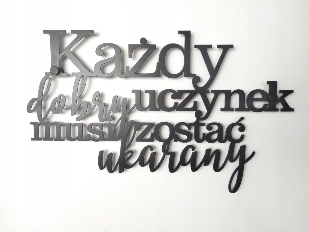 Dekoracja ścienna Każdy dobry uczynek 40 cm - obrazek 2