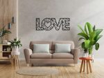 Dekoracja ścienna metalowa Love DES016 100 cm - obrazek 2