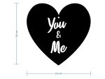 Dekoracja ścienna metalowa Serce You&Me 35 cm - obrazek 4