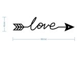 Dekoracja ścienna metalowa Love strzała 40 cm - obrazek 4