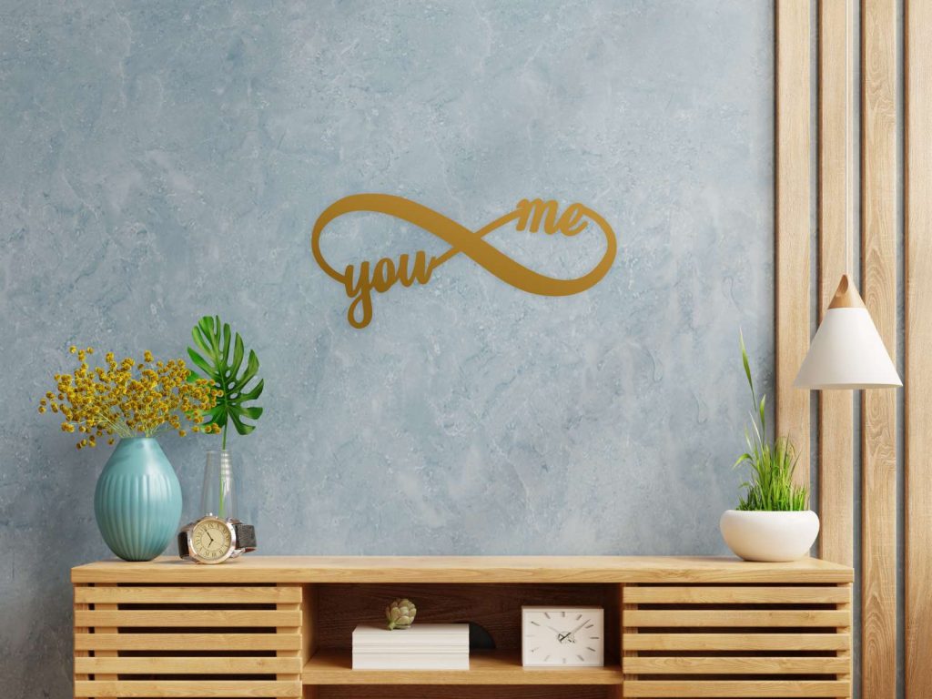 Dekoracja ścienna metalowa Nieskończoność 60 cm - obrazek 2