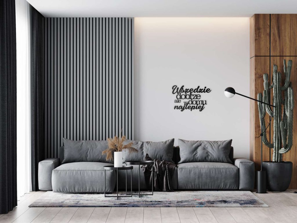 Dekoracja metalowa Napis Wszędzie dobrze DES060 40 cm - obrazek 8