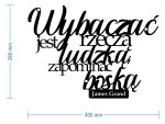 Napis cytat na ścianę Wybaczać DES068 40 cm - obrazek 3