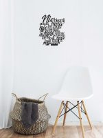 Cytat napis metalowy Nie biegnij DES069 40 cm - obrazek 2