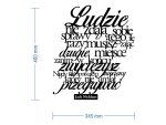 Napis cytat na ścianę Ludzie 40 cm - obrazek 3