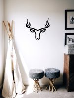 Dekoracja ścienna metalowa Jeleń 50 cm - obrazek 2