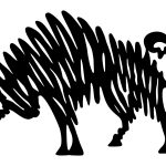 Dekoracja ścienna metalowa Byk 100 cm