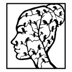 Dekoracja ścienna metalowa Portret z ptakami 50 cm