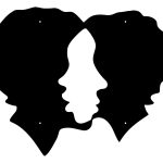 Dekoracja ścienna metalowa Love 100 cm