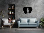 Dekoracja ścienna metalowa Love 80 cm - obrazek 2