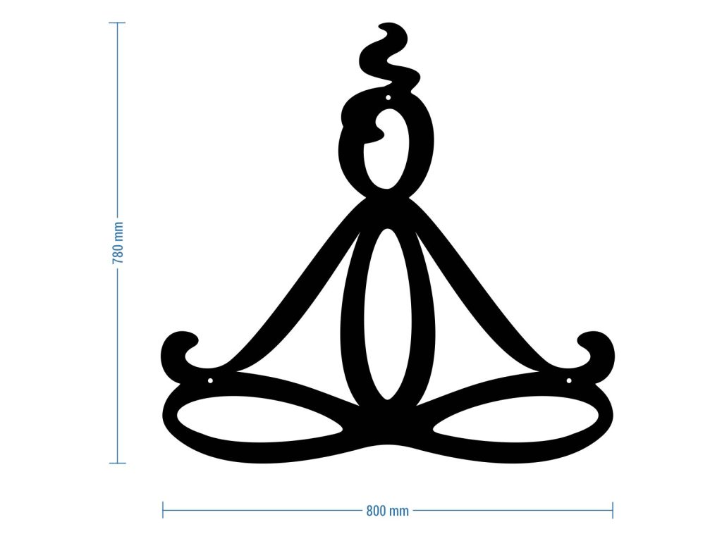 Dekoracja ścienna metalowa Fakir 80 cm - obrazek 3