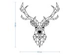 Nowoczesna dekoracja ścienna metalowa Jeleń 100 cm - obrazek 2