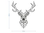 Nowoczesna dekoracja ścienna metalowa Jeleń 80 cm - obrazek 2