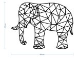 Nowoczesna dekoracja ścienna Słoń 50 cm - obrazek 2