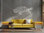 Dekoracja ścienna metalowa Wieloryb 100 cm - obrazek 3