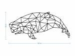 Dekoracja ścienna metalowa Wieloryb 100 cm - obrazek 2