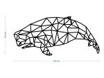 Dekoracja ścienna metalowa Wieloryb 50 cm - obrazek 2