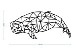 Dekoracja ścienna metalowa Wieloryb 70 cm - obrazek 2