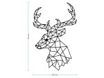 Dekoracja ścienna metalowa Jeleń Profil 70 cm - obrazek 2
