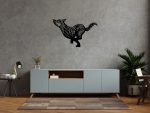 Dekoracja ścienna metalowa Wilk 70 cm - obrazek 3