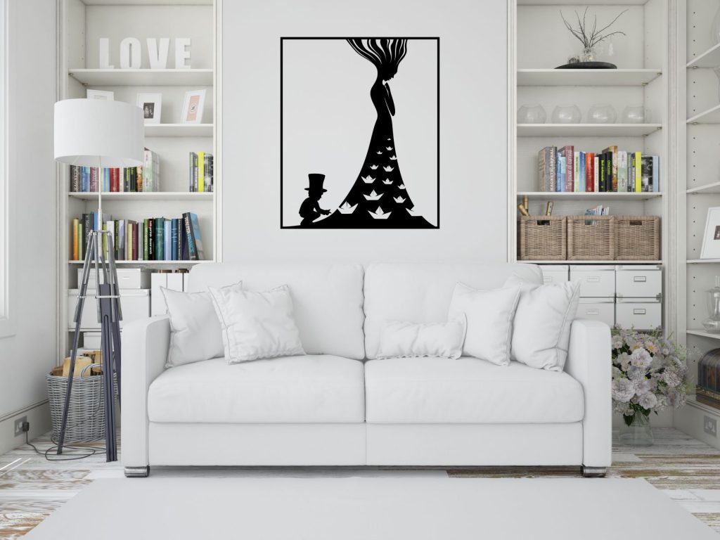 Dekoracja ścienna metalowa Statki 100 cm - obrazek 3