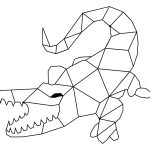 Dekoracja ścienna metalowa Krokodyl 100 cm