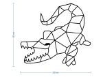 Dekoracja ścienna metalowa Krokodyl 50 cm - obrazek 2