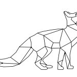 Dekoracja ścienna metalowa Lis 100 cm