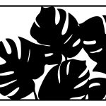 Dekoracja ścienna metalowa Monstery 100 cm