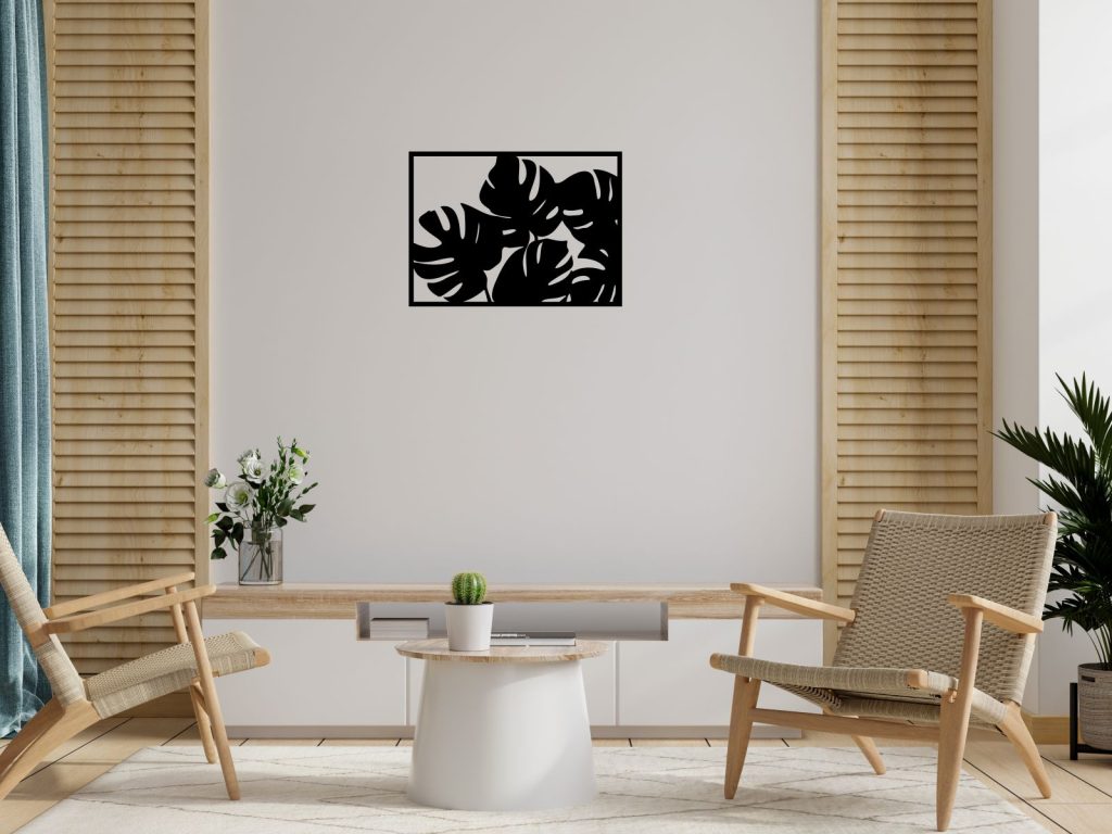 Dekoracja ścienna metalowa Monstery 50 cm - obrazek 3