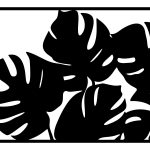 Dekoracja ścienna metalowa Monstery 70 cm