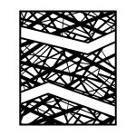 Dekoracja ścienna metalowa Geom 65 cm