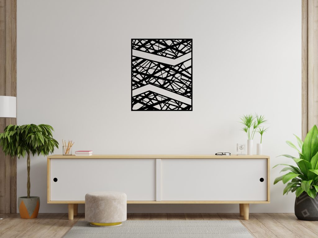 Dekoracja ścienna metalowa Geom 65 cm - obrazek 2