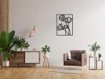 Dekoracja ścienna metalowa Kwiaty 50 cm - obrazek 3