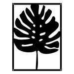 Dekoracja ścienna metalowa Monstera 70 cm