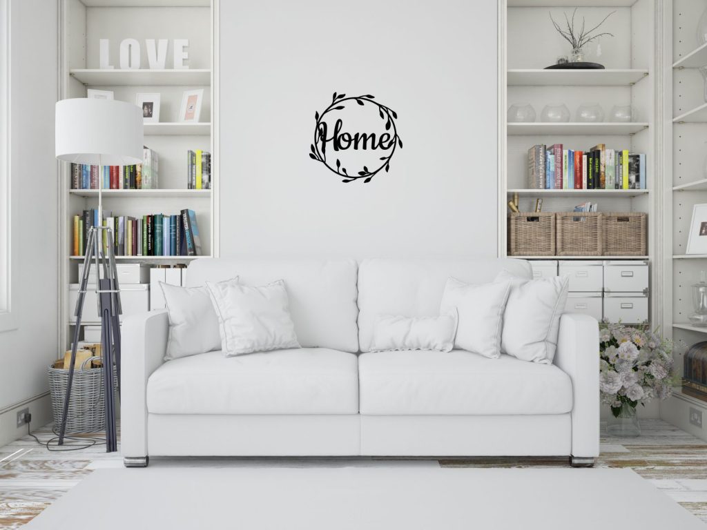 Dekoracja metalowa ścienna Home 35 cm - obrazek 2