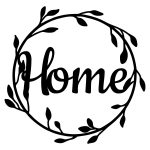 Dekoracja metalowa ścienna Home 50 cm