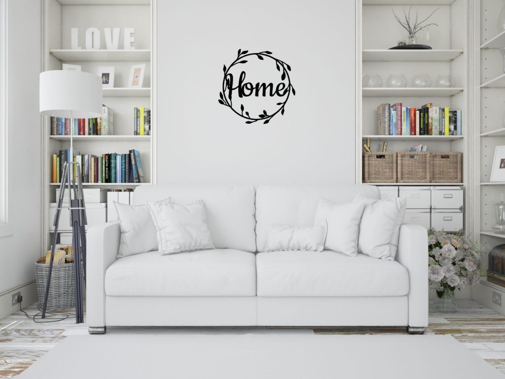 Dekoracja metalowa ścienna Home 50 cm - obrazek 3