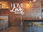 Dekoracja ścienna metalowa Home Love Family 100 cm - obrazek 2