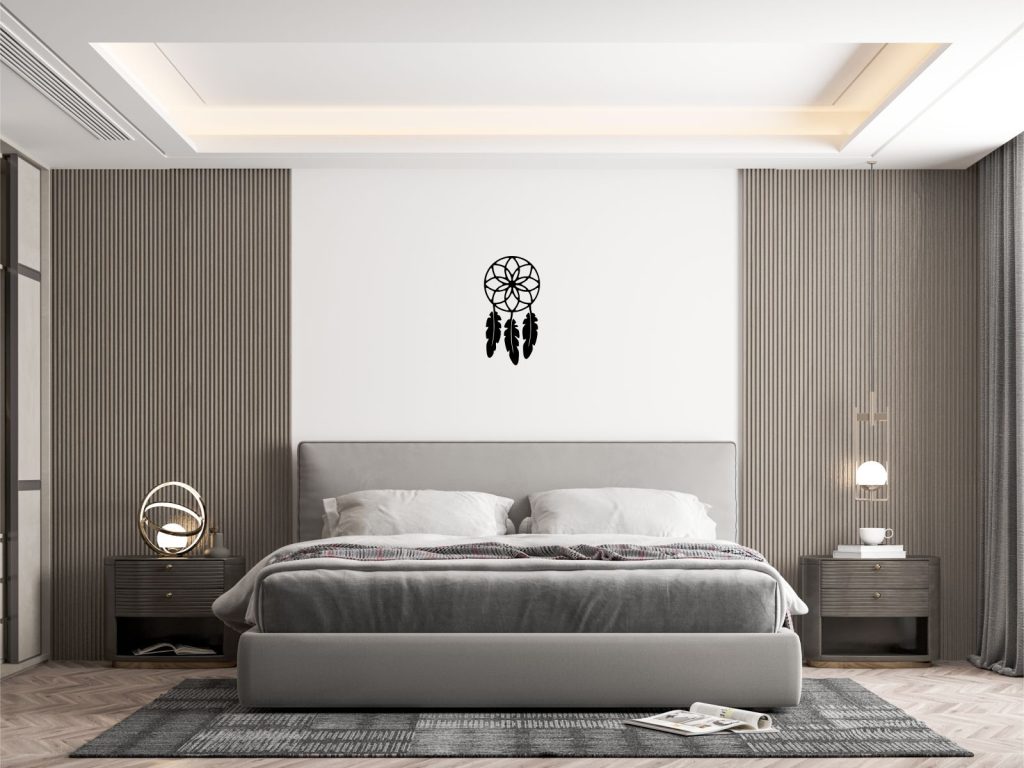 Dekoracja ścienna metalowa Łapacz Snów 50 cm - obrazek 3