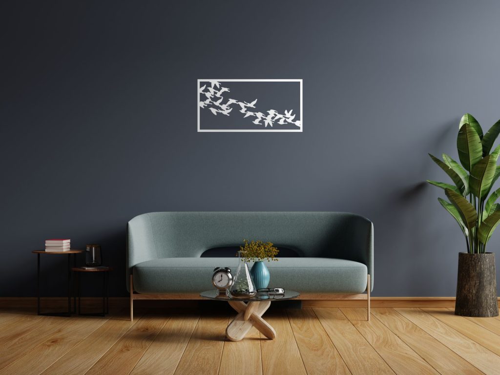 Dekoracja ścienna metalowa Ptaki 50 cm - obrazek 3